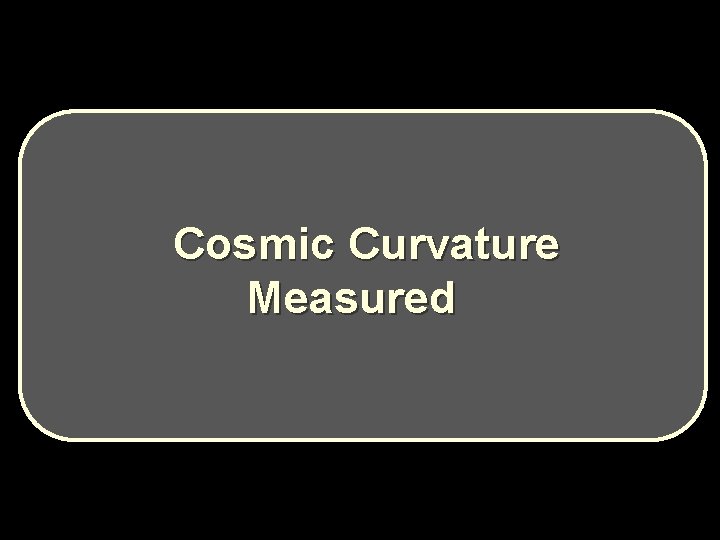 Cosmic Curvature Measured 