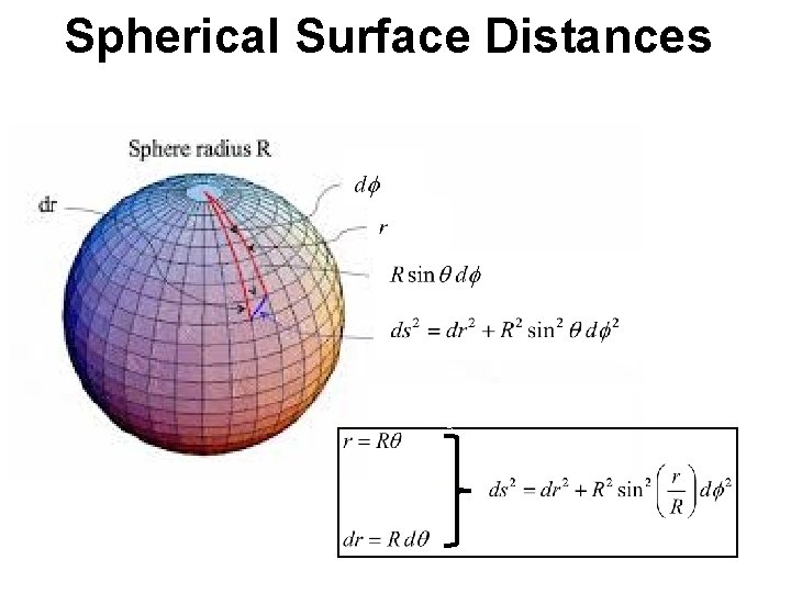 Spherical Surface Distances 