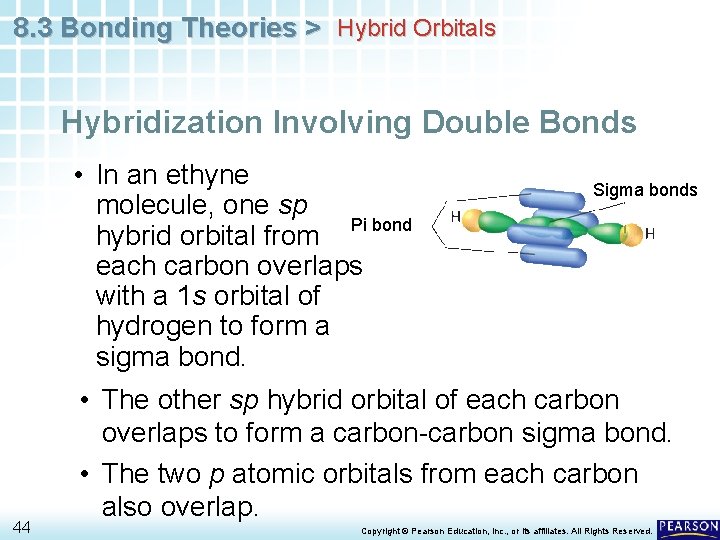 8. 3 Bonding Theories > Hybrid Orbitals Hybridization Involving Double Bonds • In an