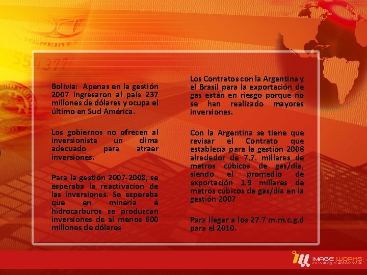 Bolivia: Apenas en la gestión 2007 ingresaron al país 237 millones de dólares y