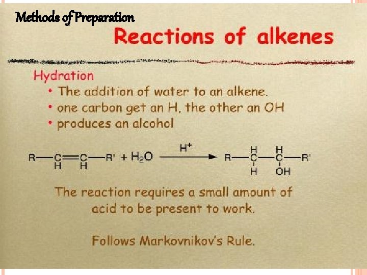 Methods of Preparation 