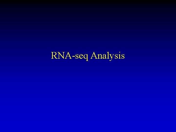 RNA-seq Analysis 