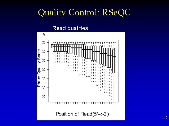 Quality Control: RSe. QC Read qualities 12 