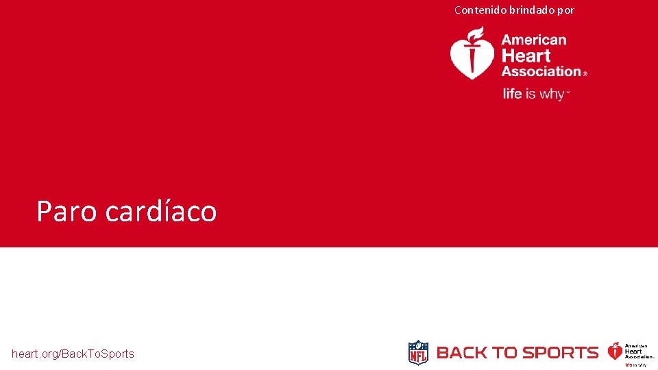 Contenido brindado por Paro cardíaco heart. org/Back. To. Sports 