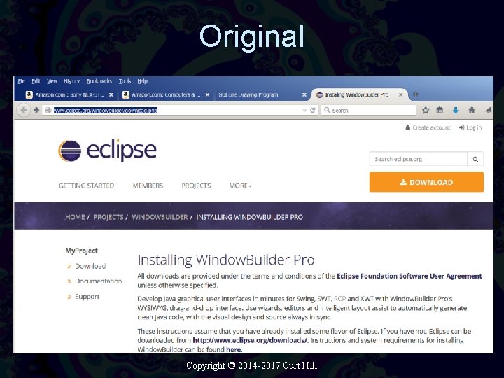 Original Copyright © 2014 -2017 Curt Hill Original Copyright © 2014 -2017 Curt Hill