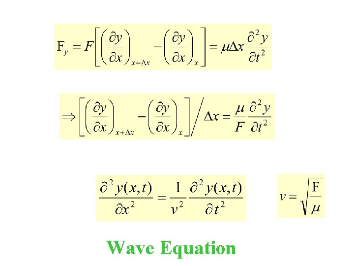 Wave Equation 