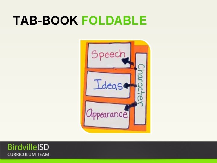 TAB-BOOK FOLDABLE 