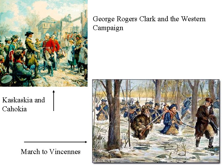 George Rogers Clark and the Western Campaign Kaskaskia and Cahokia March to Vincennes 