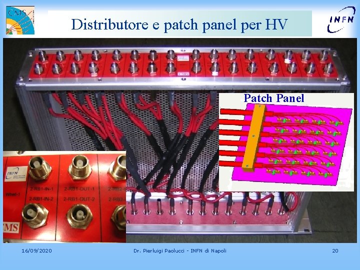 Distributore e patch panel per HV Patch Panel 16/09/2020 Dr. Pierluigi Paolucci - INFN