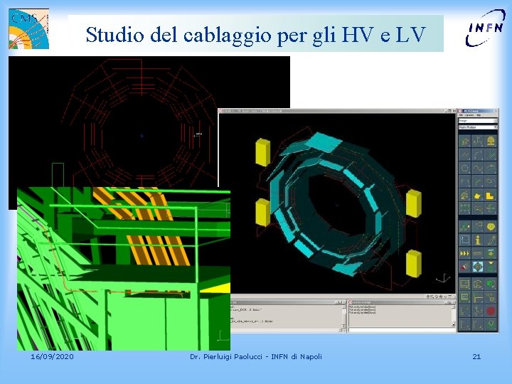 Studio del cablaggio per gli HV e LV 16/09/2020 Dr. Pierluigi Paolucci - INFN