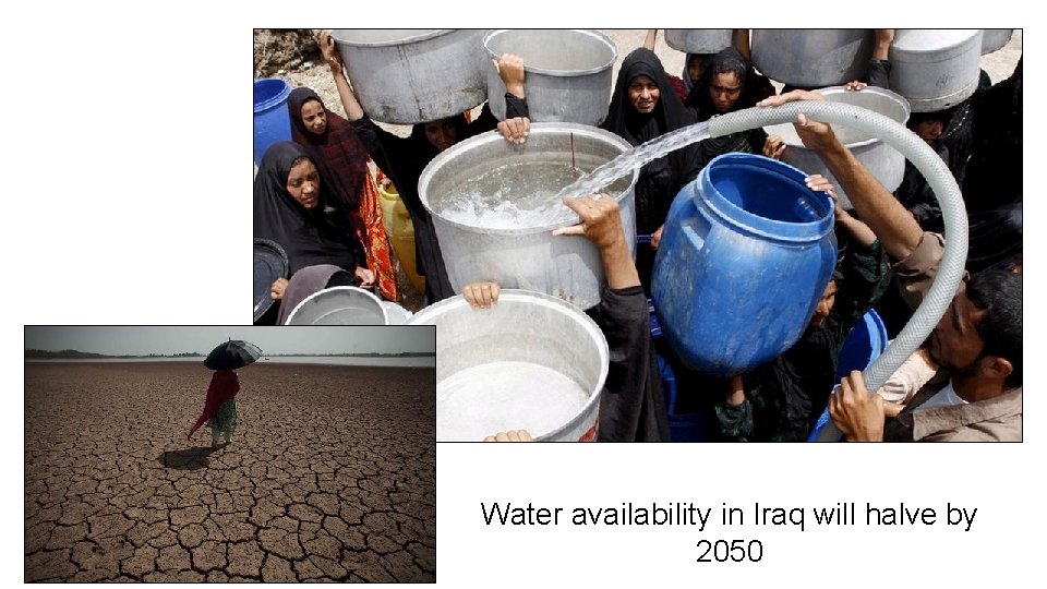 Water availability in Iraq will halve by 2050 