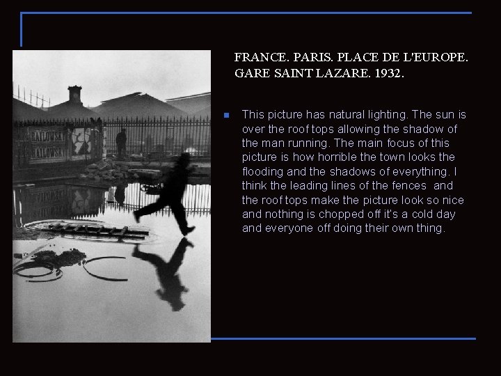 FRANCE. PARIS. PLACE DE L'EUROPE. GARE SAINT LAZARE. 1932. n This picture has natural