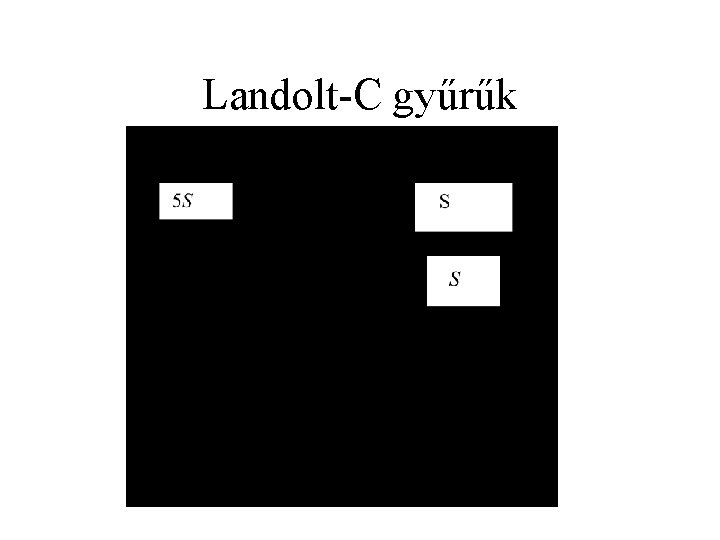 Landolt-C gyűrűk 