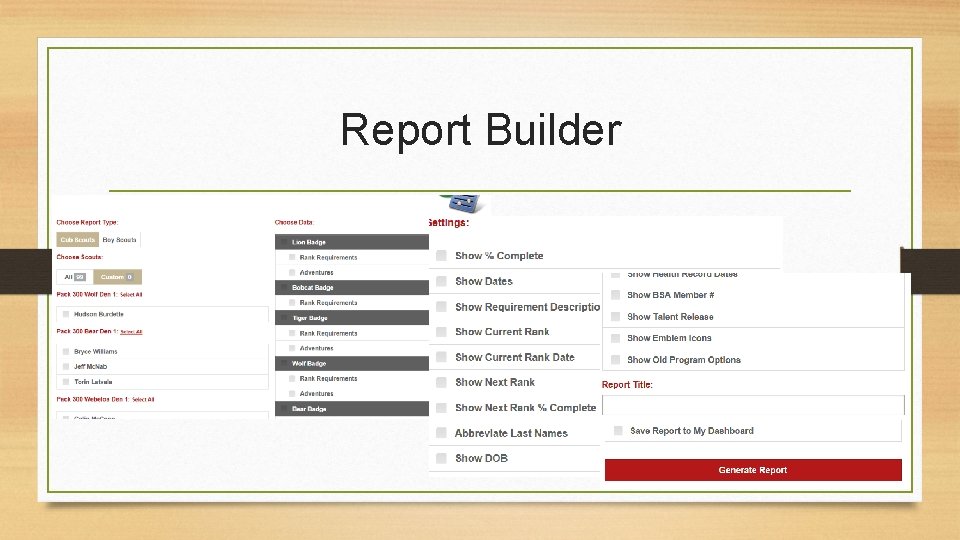 Report Builder 