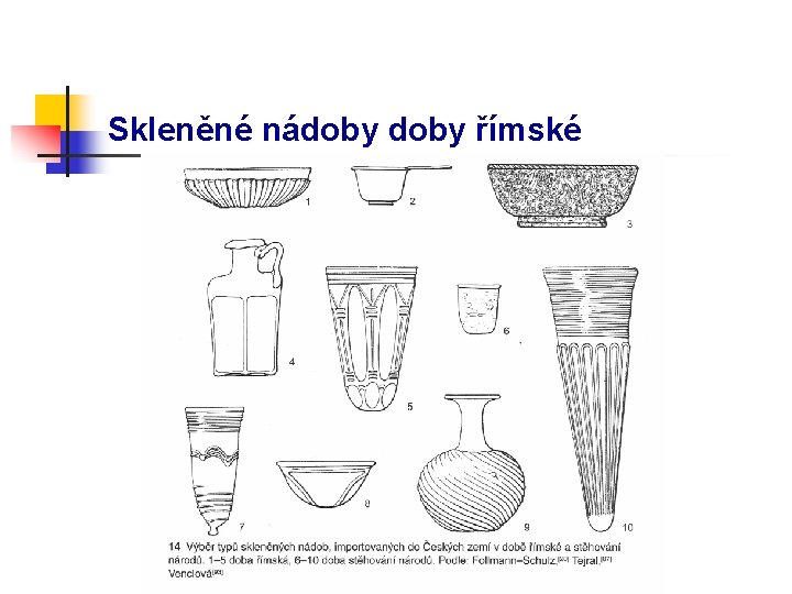 Skleněné nádoby římské 