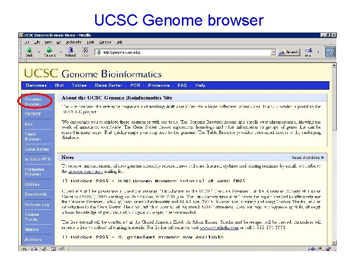 UCSC Genome browser 