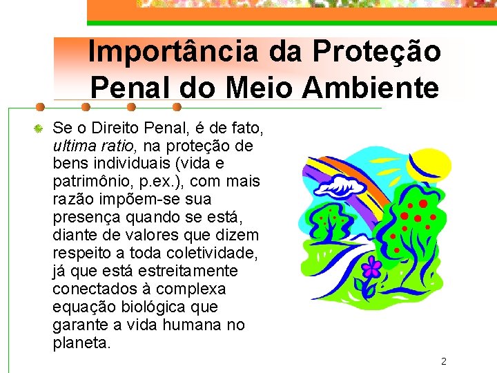 Importância da Proteção Penal do Meio Ambiente Se o Direito Penal, é de fato,