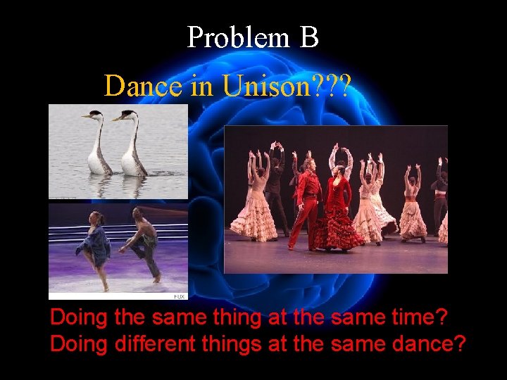 Problem B Dance in Unison? ? ? Doing the same thing at the same