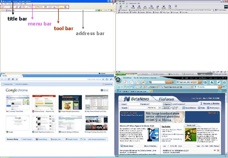 title bar menu bar tool bar address bar www. smfkbinafarma. com 13 