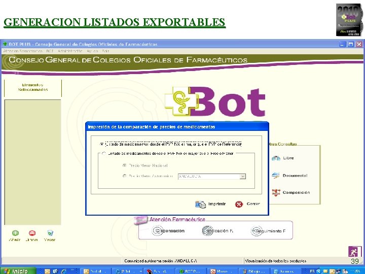 GENERACION LISTADOS EXPORTABLES 39 