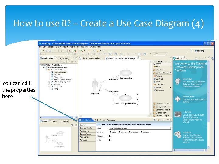 How to use it? – Create a Use Case Diagram (4) You can edit