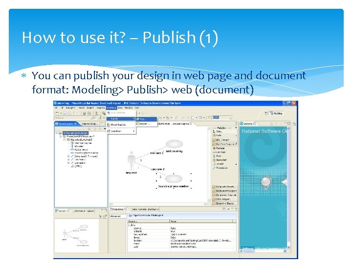 How to use it? – Publish (1) You can publish your design in web