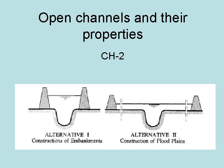Open channels and their properties CH-2 