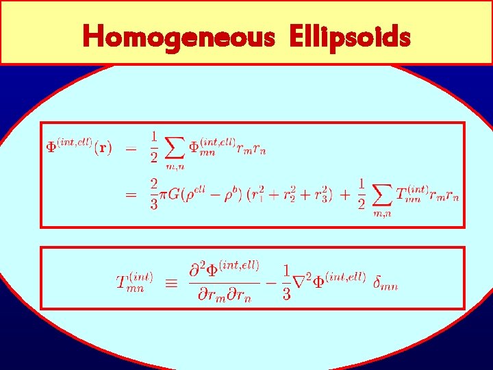 Homogeneous Ellipsoids 