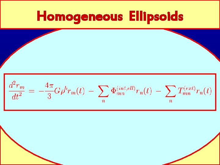 Homogeneous Ellipsoids 