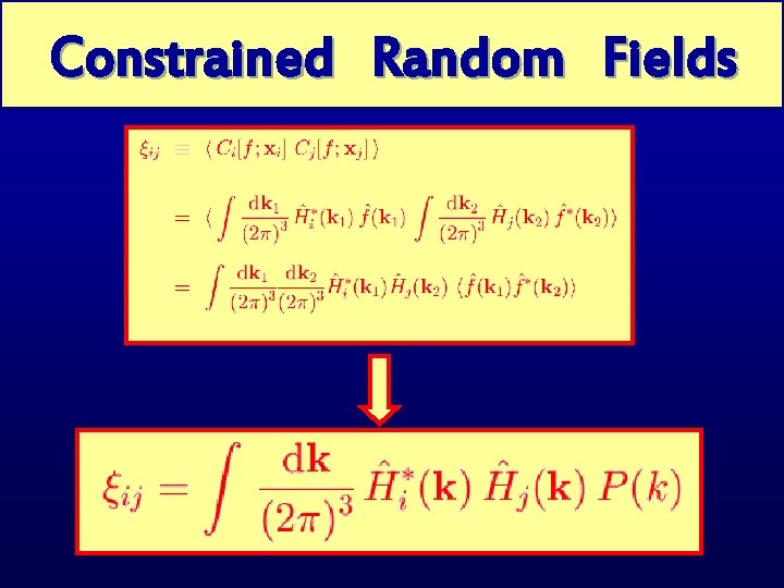 Constrained Random Gaussian Peaks. Fields 