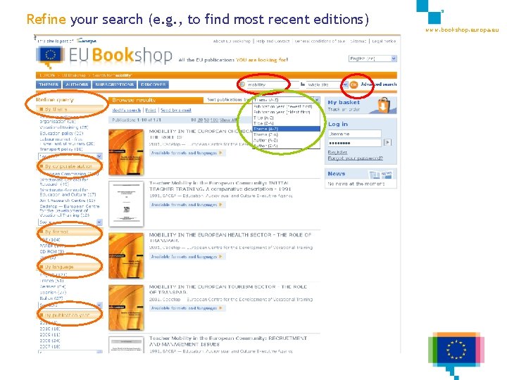 Refine your search (e. g. , to find most recent editions) 9 www. bookshop.