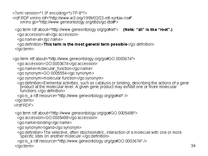 <? xml version="1. 0" encoding="UTF-8"? > <rdf: RDF xmlns: rdf="http: //www. w 3. org/1999/02/22
