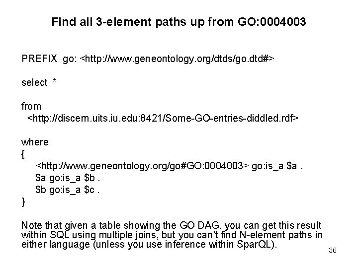 Find all 3 -element paths up from GO: 0004003 PREFIX go: <http: //www. geneontology.