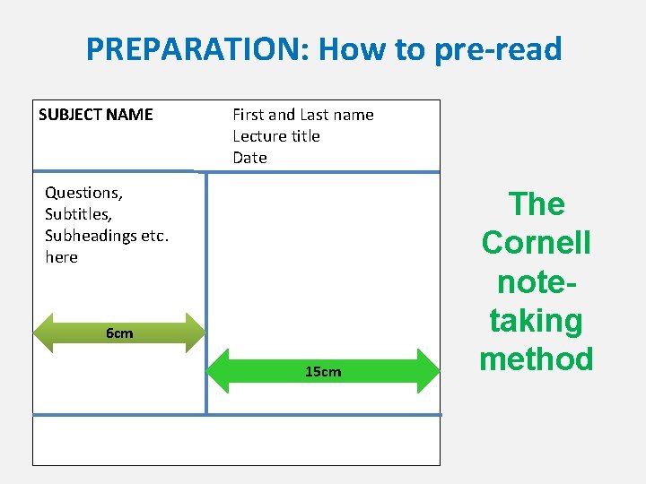 PREPARATION: How to pre-read SUBJECT NAME First and Last name Lecture title Date Questions,