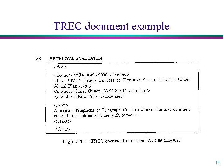 TREC document example 14 