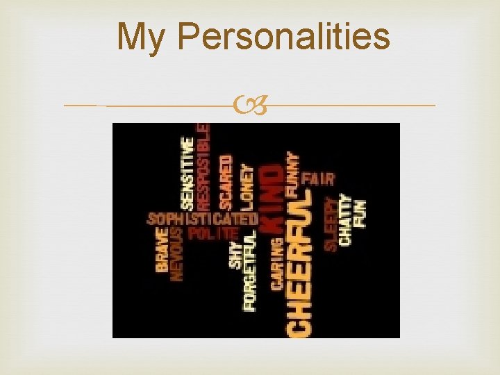 My Personalities 