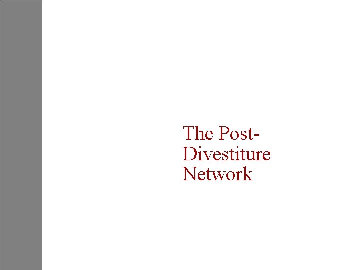 The Post. Divestiture Network 