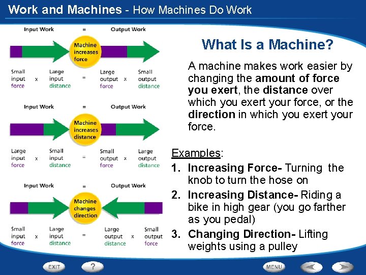 Work and Machines - How Machines Do Work What Is a Machine? A machine