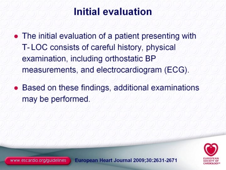 www. escardio. org/guidelines 