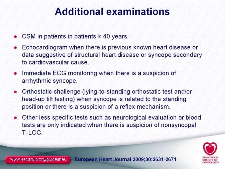 www. escardio. org/guidelines 