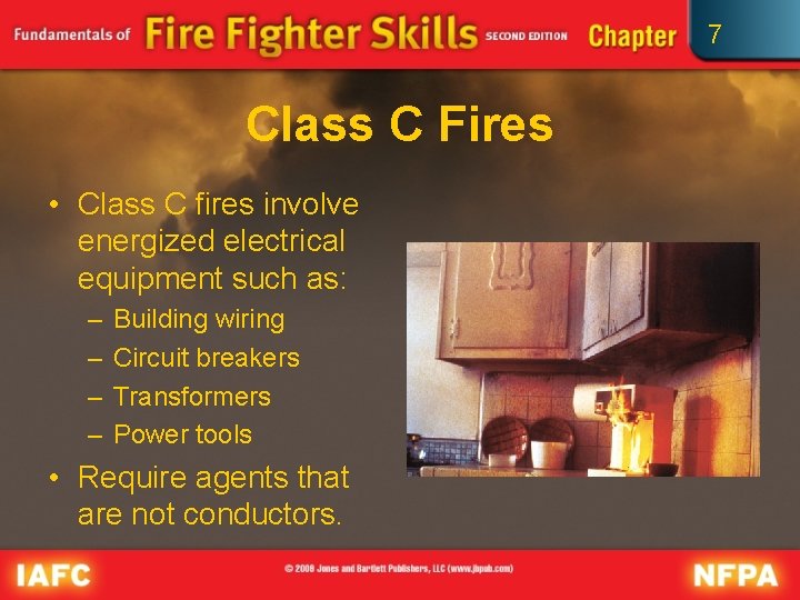 7 Class C Fires • Class C fires involve energized electrical equipment such as: