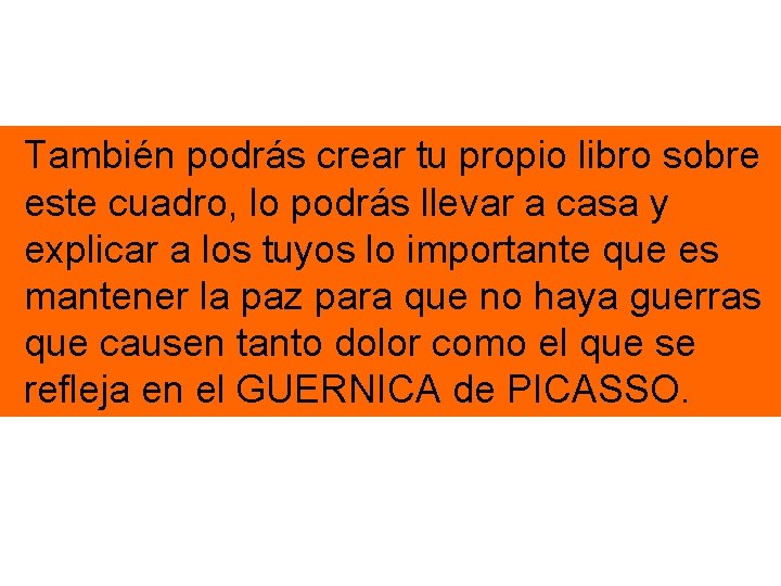 También podrás crear tu propio libro sobre este cuadro, lo podrás llevar a casa