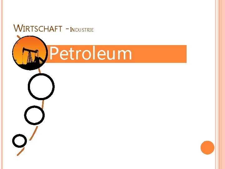WIRTSCHAFT - INDUSTRIE Petroleum 