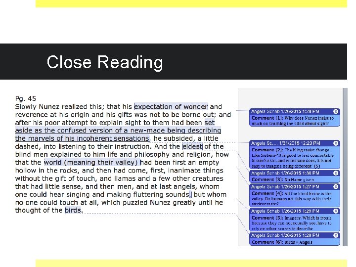 Close Reading 