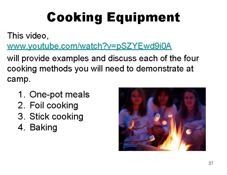 Cooking Equipment This video, www. youtube. com/watch? v=p. SZYEwd 9 i 0 A will