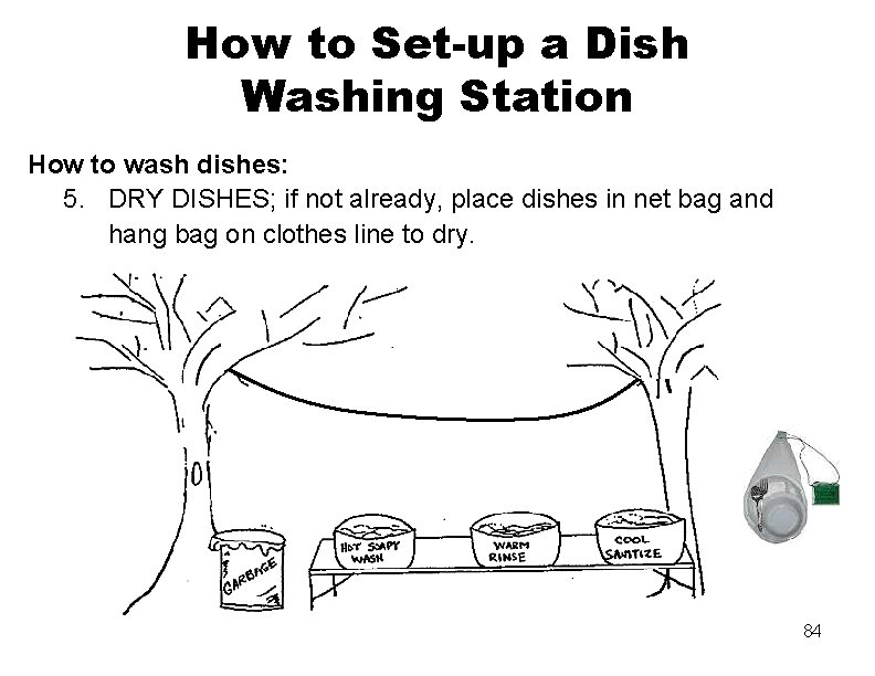 How to Set-up a Dish Washing Station How to wash dishes: 5. DRY DISHES;