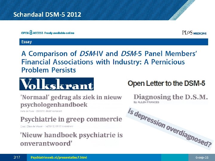 Schandaal DSM-5 2012 2/17 