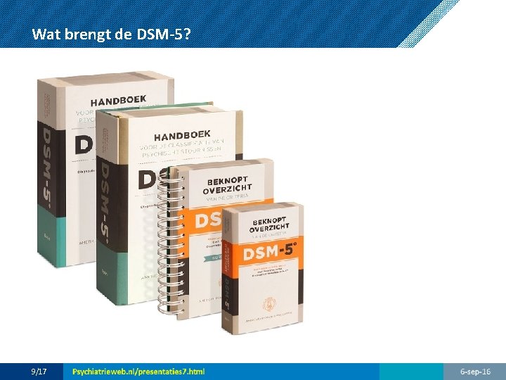 Wat brengt de DSM-5? 9/17 