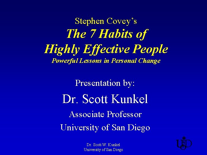 Stephen Covey’s The 7 Habits of Highly Effective People Powerful Lessons in Personal Change