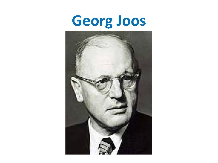 Georg Joos 